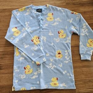 Blue Duck Print Kids Pajamas